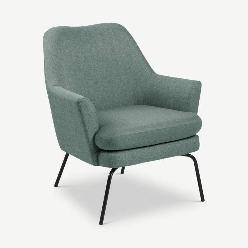 Armchairs |  Agio Lounge Chair, Green Dusty Olive Fabric Armchairs Armchairs