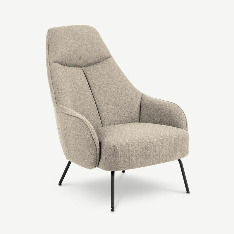 Armchairs |  Lilou Fabric Armchair, Beige Armchairs Armchairs