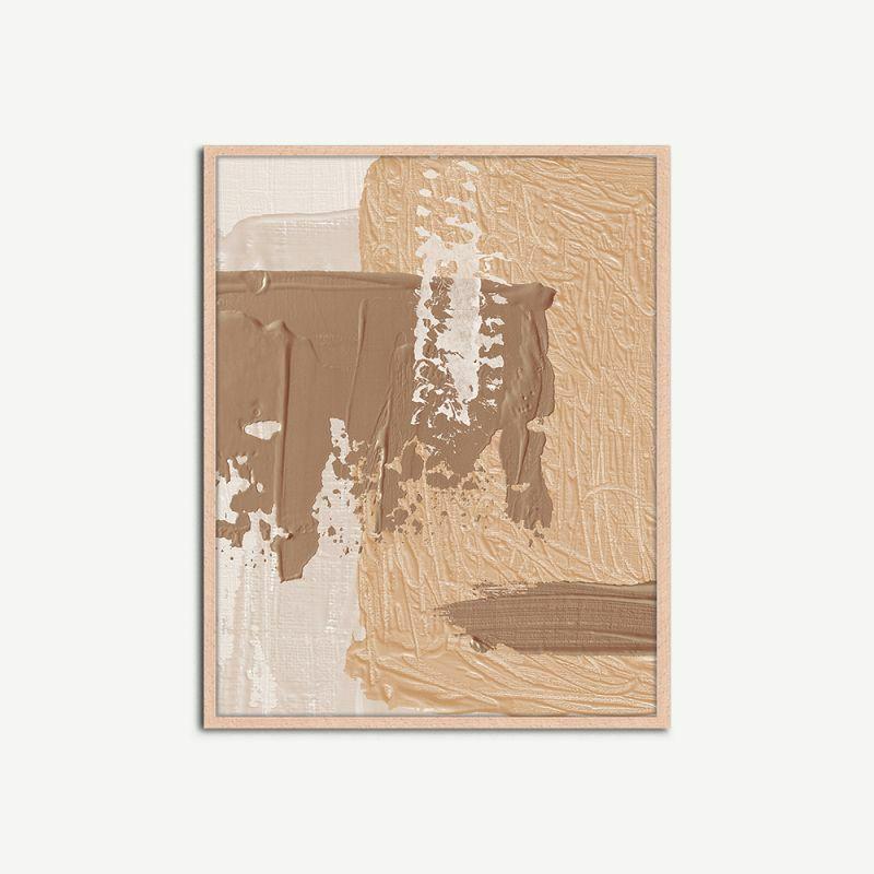 Artwork |  Abstract Beige Wall Art, Framed Artwork