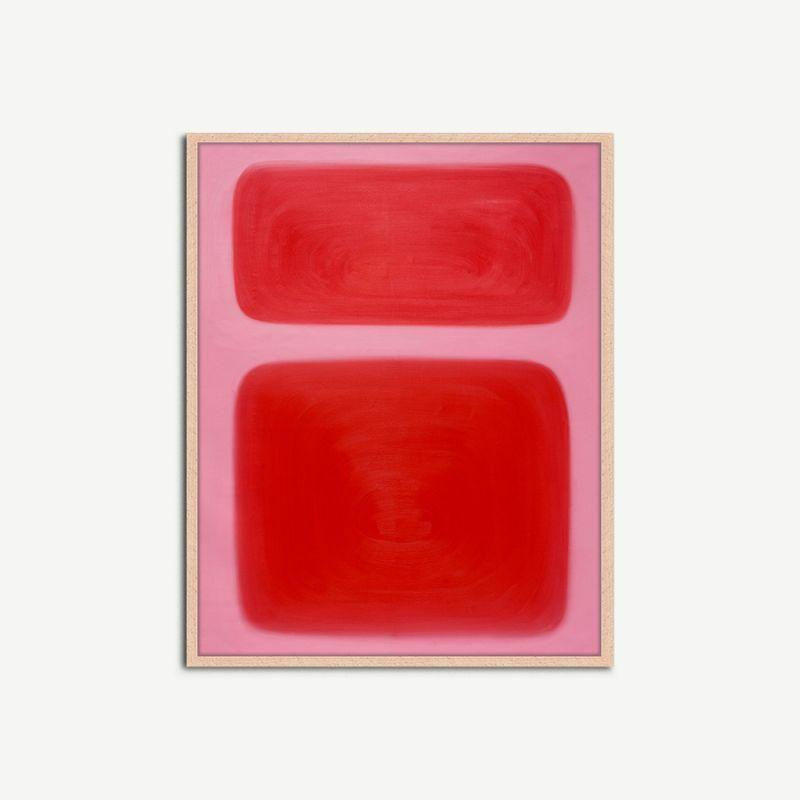 Artwork |  Abstract Red Wall Art, Framed Artwork Artwork