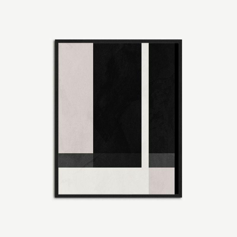 Artwork |  Black & White Geometrical Wall Art, Framed Artwork Artwork