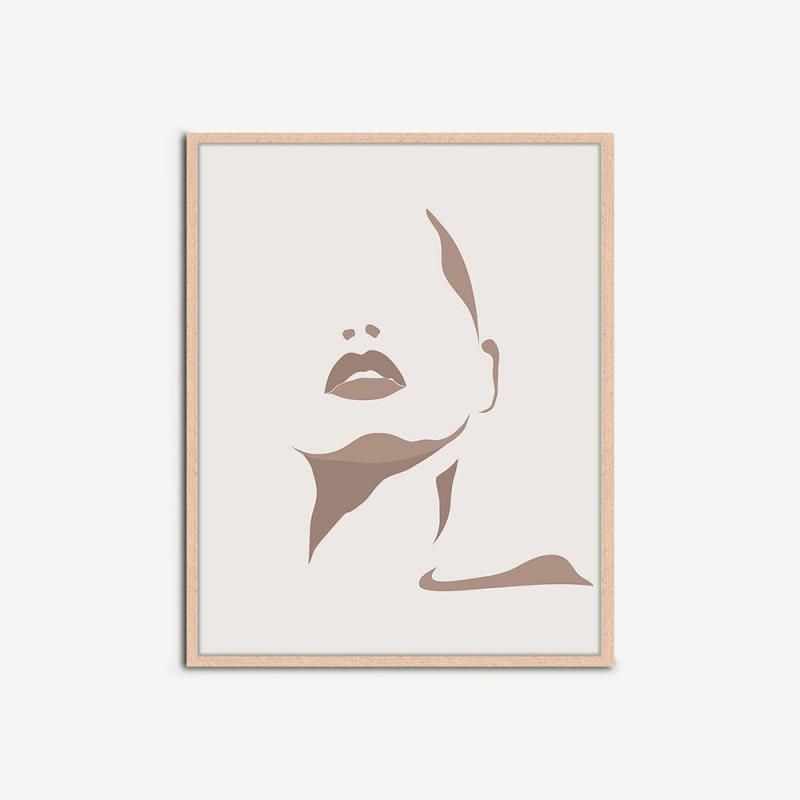 Artwork |  Female Sillhouette Wall Art, Framed Artwork Artwork