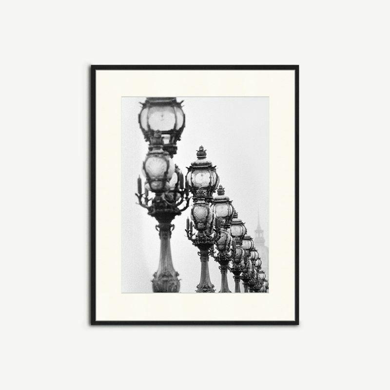 Artwork |  Paris Bridge Wall Art, Passepartout Frame Artwork Artwork