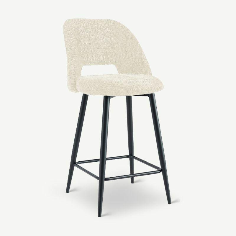 Bar Stools |  Caio Bar Stool, Beige Fabric Bar Stools Bar Stools