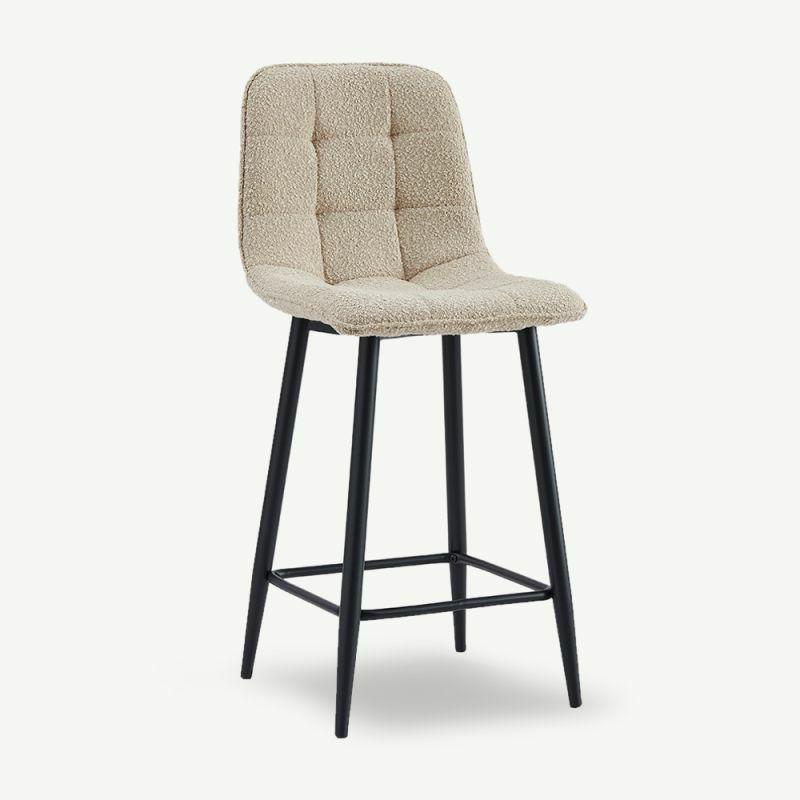 Bar Stools |  Venray Bar Stool, Taupe Bouclé Bar Stools Bar Stools