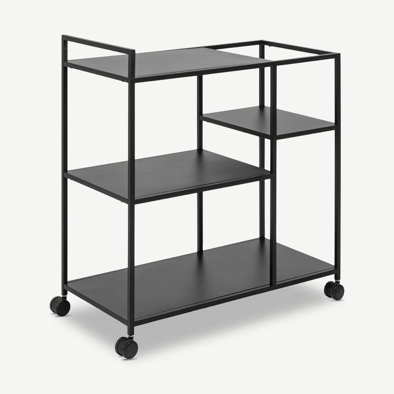 Bar Trolleys |  Macau Bar Trolley, Black Steel Storage Bar Trolleys