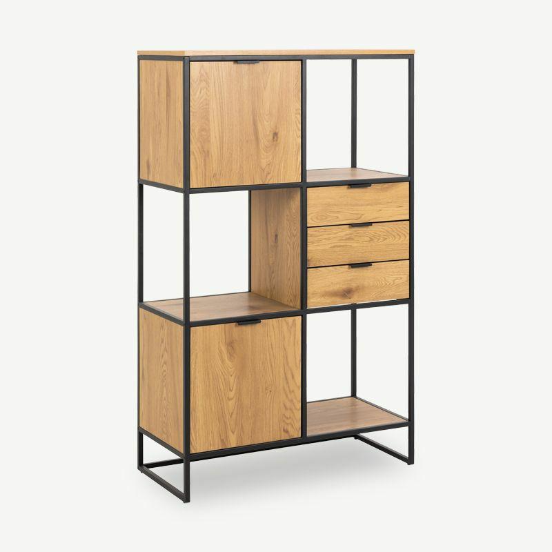 Bookcases & Shelving Units |  Leah Bookcase, Natural Wood & Black frame (small) Bookcases & Shelving Units Bookcases & Shelving Units