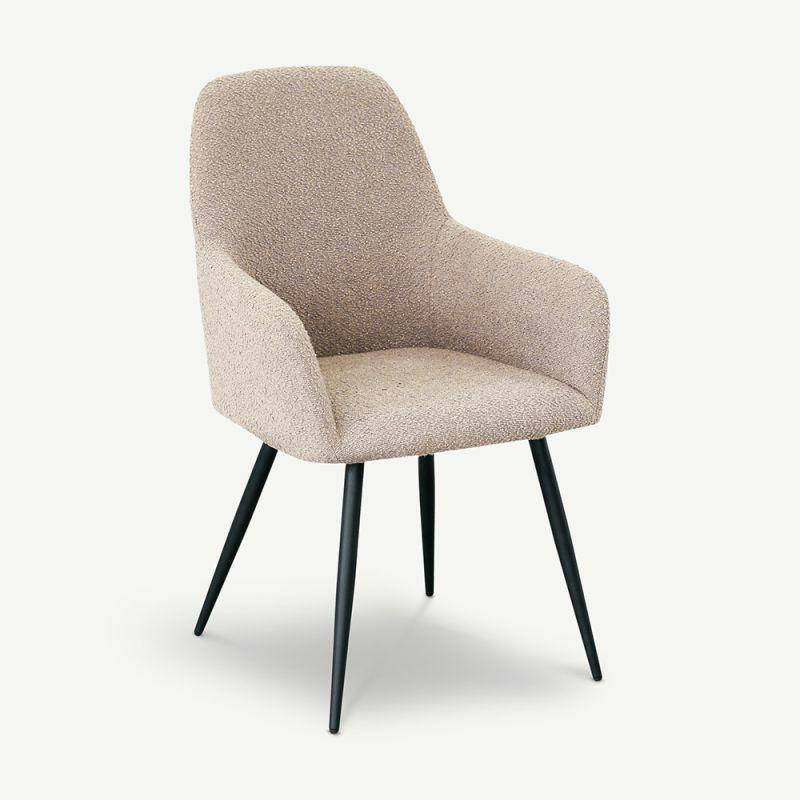 Boucle Chairs |  Harbour Boucle Dining Chair, Milk Cocoa Boucle Chairs Beige