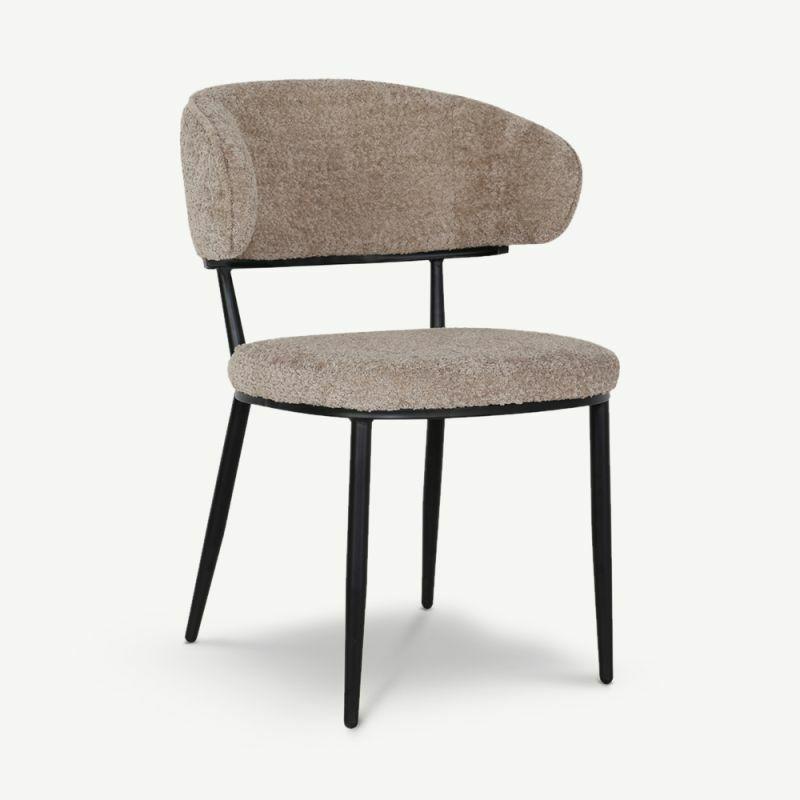 Boucle Chairs |  Lewis Boucle Dining Chair, Clay Boucle Chairs Boucle Chairs