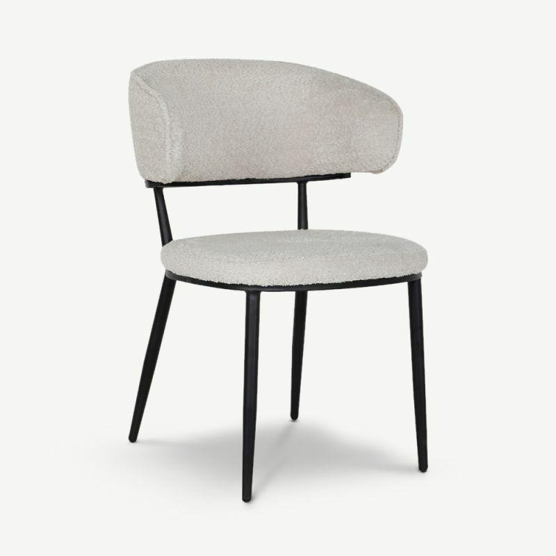 Boucle Chairs |  Lewis Boucle Dining Chair, Grey Boucle Chairs Boucle Chairs