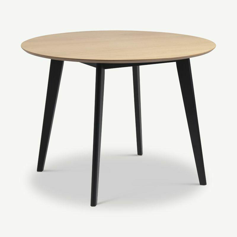 Café Tables |  India Round Dining Table, Natural Wood & Rubberwood legs Café Tables Café Tables