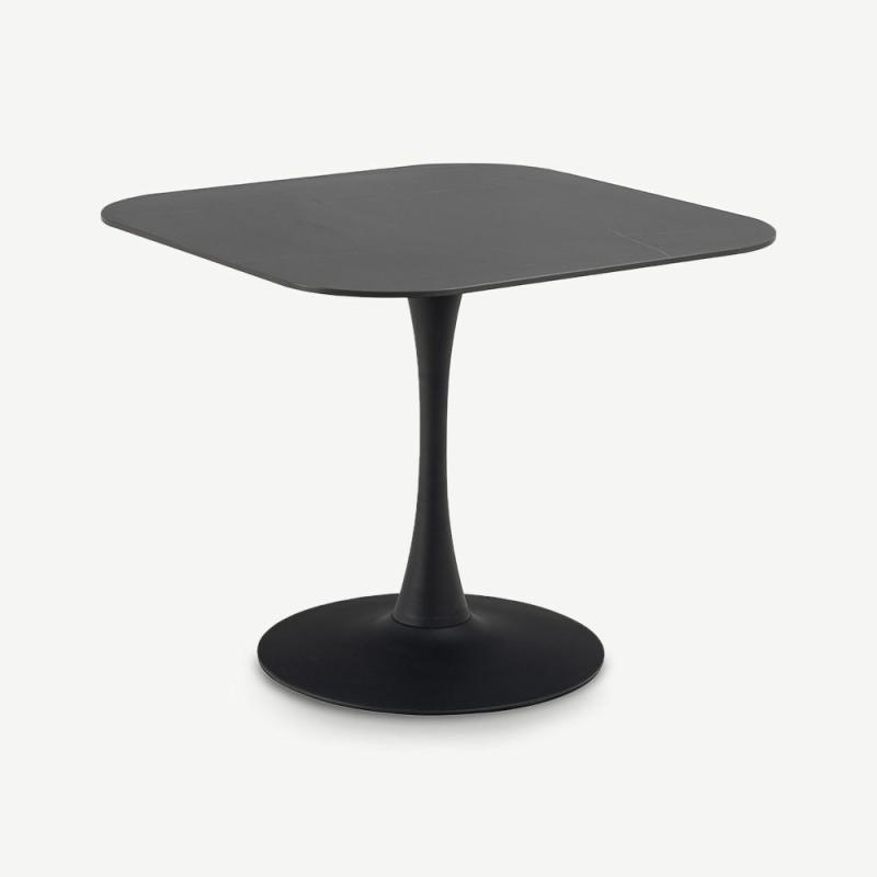 Café Tables |  Kody Ceramic Bistro Table, Black Café Tables Black