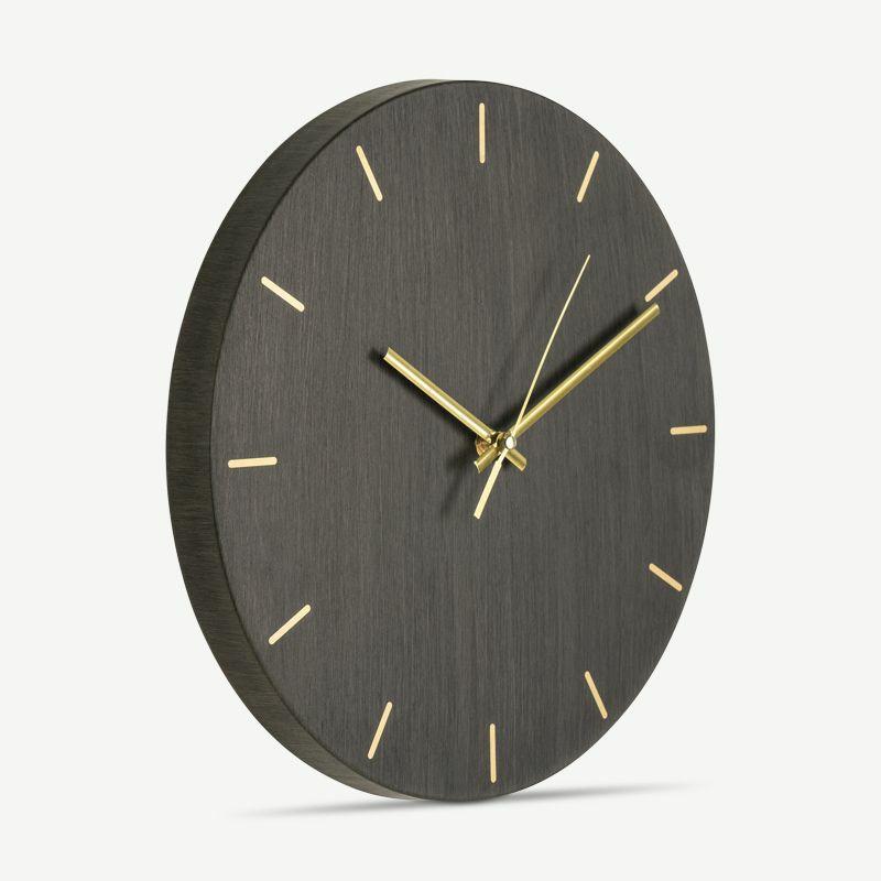 Clocks |  Aria Wall Clock, Grey Wood (Ø30 cm) Clocks Clocks