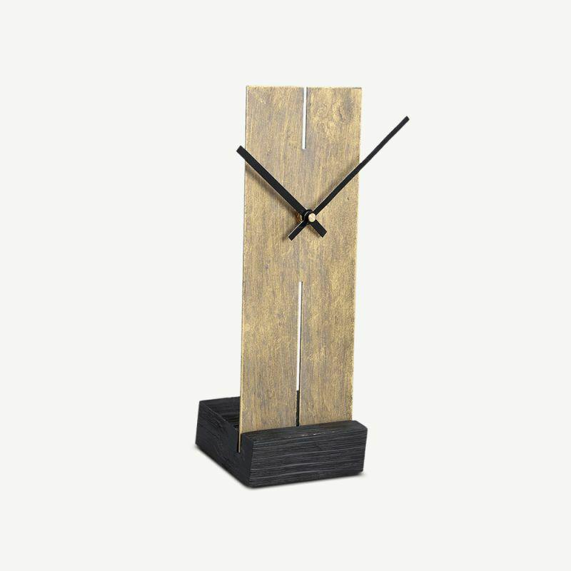 Clocks |  Etna Table Clock, Gold Metal Clocks Clocks