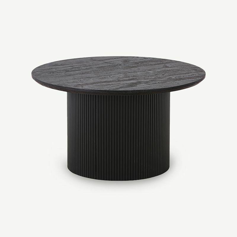 Coffee Tables |  Duarte Round Coffee Table, Black Wood Coffee Tables Coffee Tables