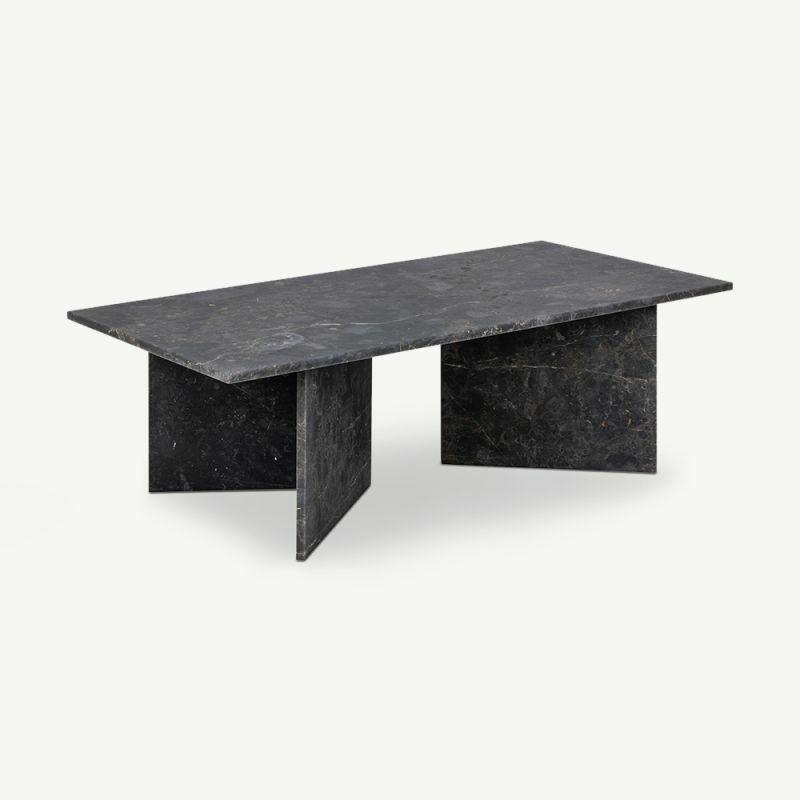 Coffee Tables |  Efrain Rectangular Coffee Table, Brown Marble Coffee Tables Brown