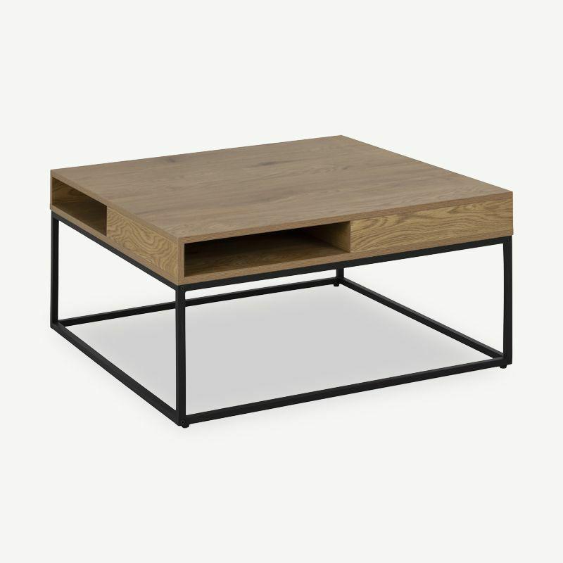 Coffee Tables |  Ike Coffee Table, Natural Wood & Black frame Coffee Tables Coffee Tables