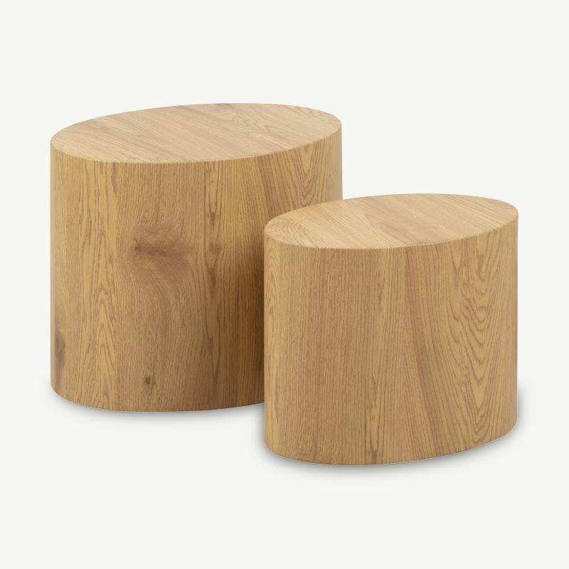 Coffee Tables |  Mercy Set of 2 Coffee Table, Natural Wood Coffee Tables Coffee Tables