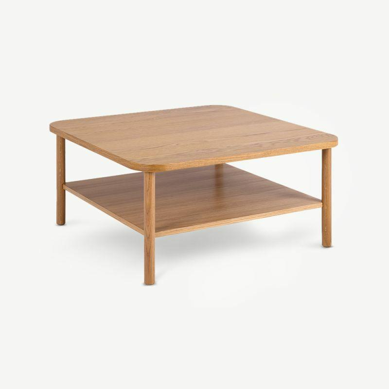 Coffee Tables |  Tafari Layered Coffee Table, Oak Wood Coffee Tables Coffee Tables