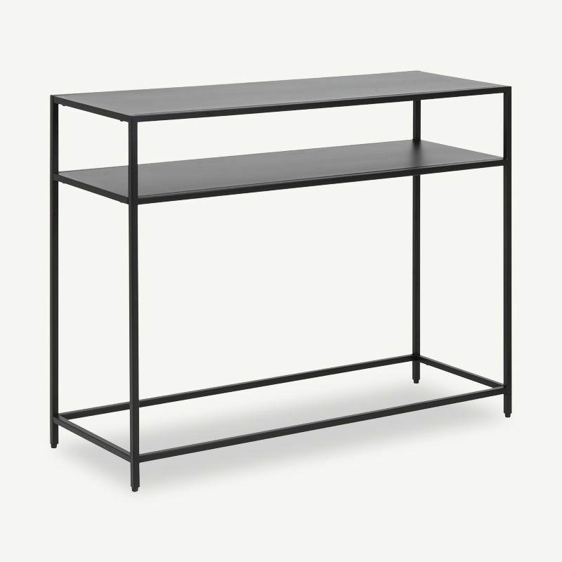 Console Tables |  Macau Console Table, Black Steel Console Tables Black