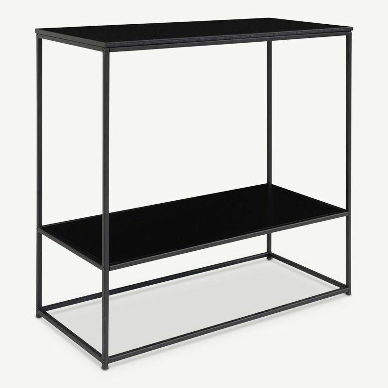 Console Tables |  Vice Console Table, Black frame & two black shelves Console Tables Black