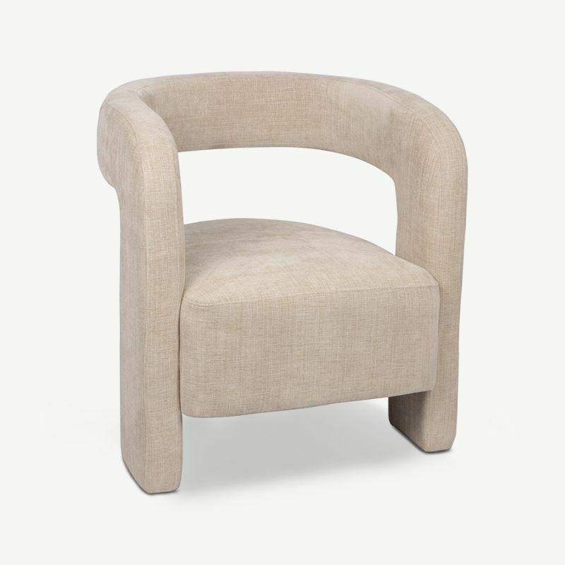 Dining Chairs |  Cici Design Armchair, Beige Fabric Armchairs Armchairs