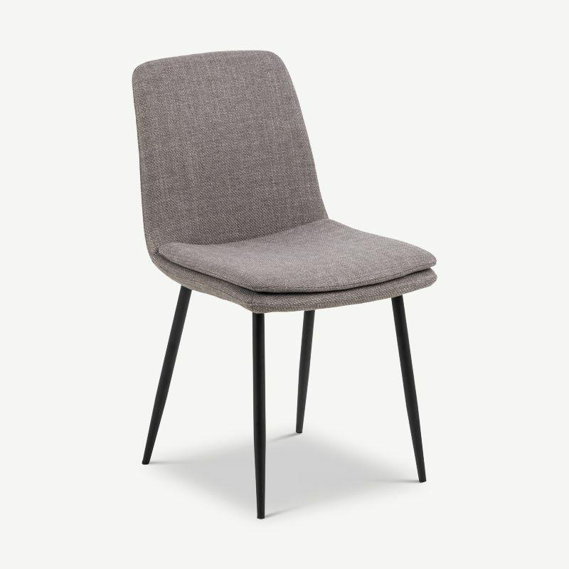 Dining Chairs |  Kyta Dining Chair, Light Grey Fabric Chairs Dining Chairs