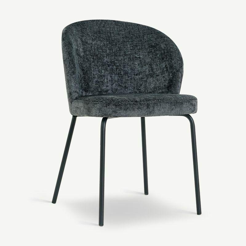 Dining Chairs |  Luara Dining Chair, Anthracite Fabric Chairs Anthracite