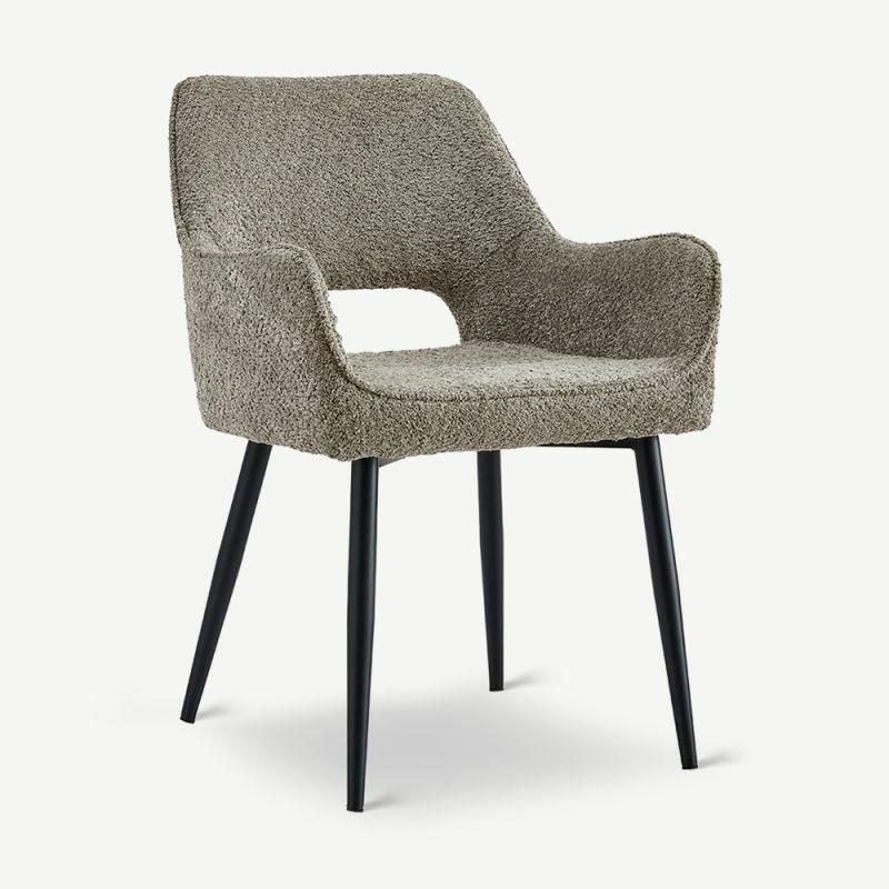 Dining Chairs |  Maite Dining Chair with armrests, Taupe Chairs Dining Chairs