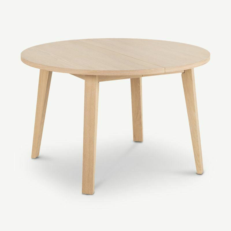 Extendable Dining Tables |  Copenhagen Extendable Round Dining Table, Natural Oak Extendable Dining Tables Extendable Dining Tables