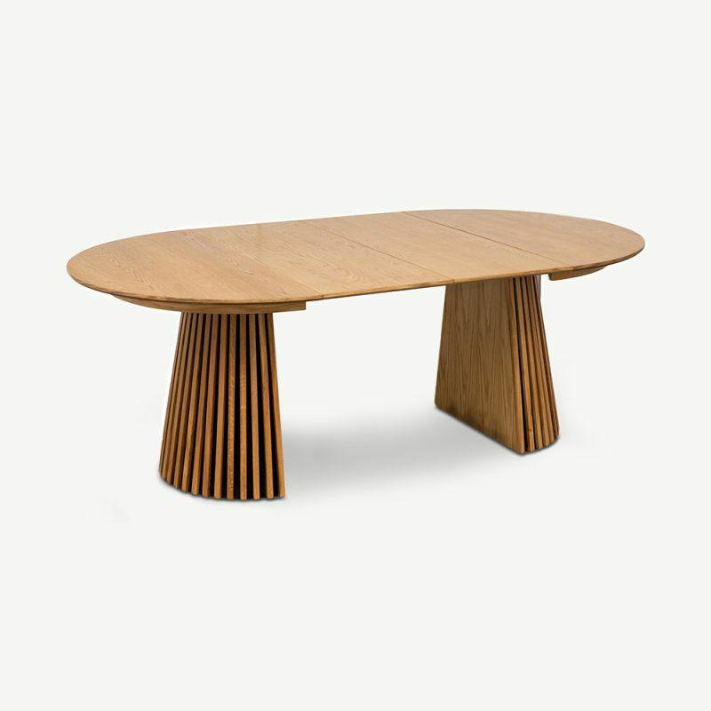 Extendable Dining Tables |  Medora Oval Dining Table, Natural Oak Wood Extendable Dining Tables Extendable Dining Tables