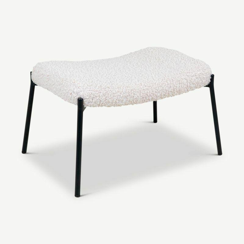 Footstools & Ottomans |  Dublin Footrest, Chunky Bouclé Footstools & Ottomans Footstools & Ottomans