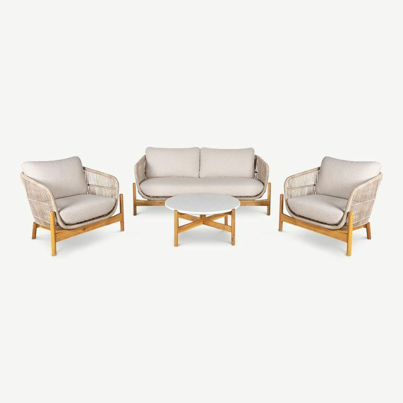 Garden sofas and Lounge Sets |  Jaxon Garden Set, Acacia, Beige Garden sofas & Lounge Sets Beige