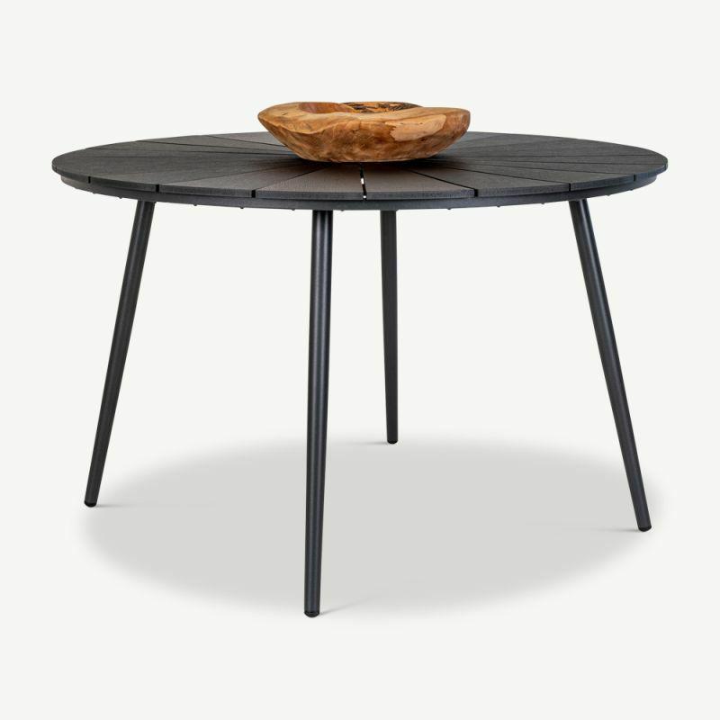 Garden Tables |  Cleopatra Garden Dining Table, Black Garden Tables Black