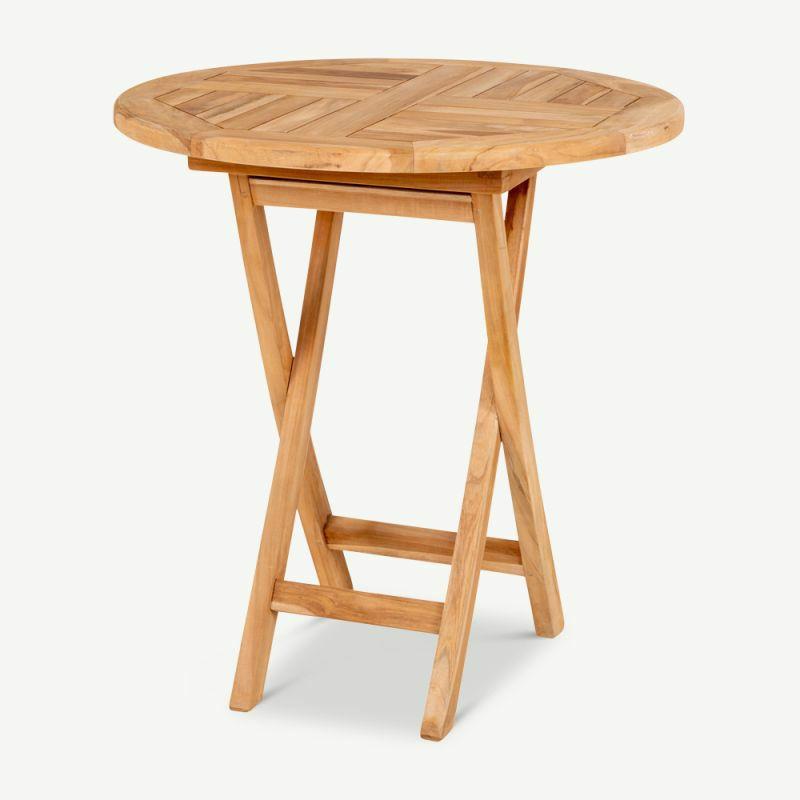 Garden Tables |  Oranda Round Garden Dining Table, Oiled Teak Garden Tables Garden Tables