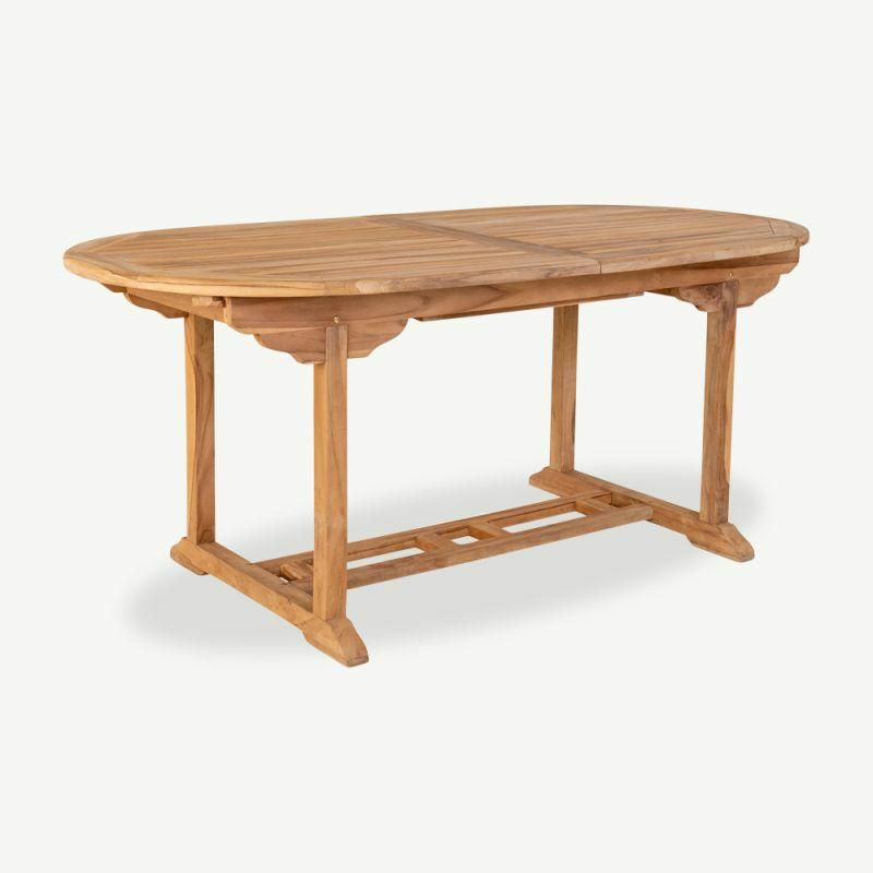 Garden Tables |  Shira Extendable Garden Table, Natural Teak Garden Tables Garden Tables