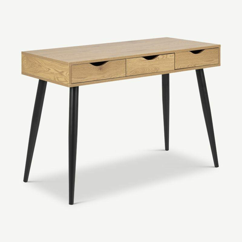 Home Office Desks |  Mana Desk, Natural Wood & Steel legs Desks Home Office Desks