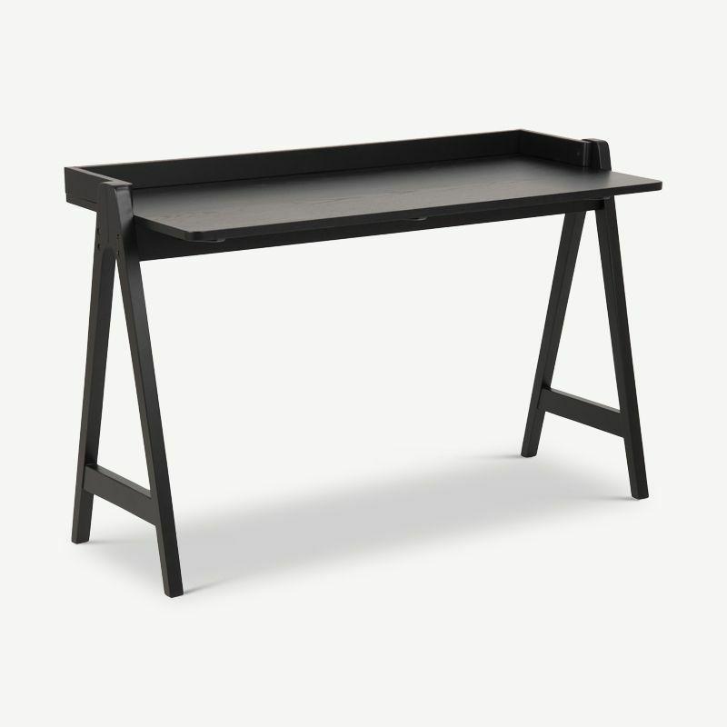 Home Office Desks |  Rio Desk, Black Oak top & Rubberwood Desks Black