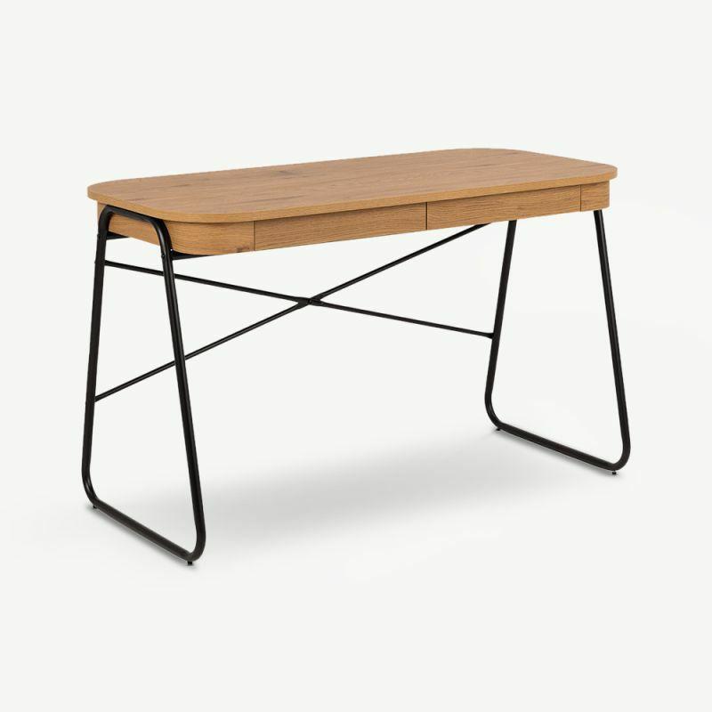 Home Office Desks |  Valdis Contemporary Desk, Oak Wood Desks Home Office Desks