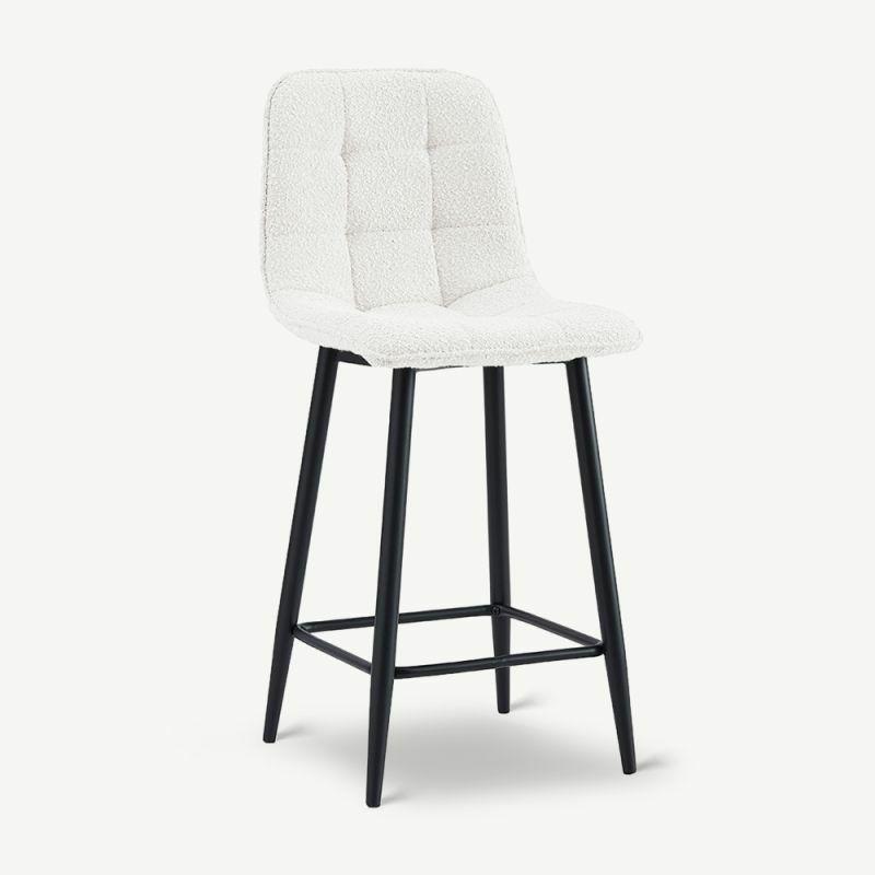 Kitchen Stools |  Venray Bar Stool, Ivory Bouclé Bar Stools Bar Stools