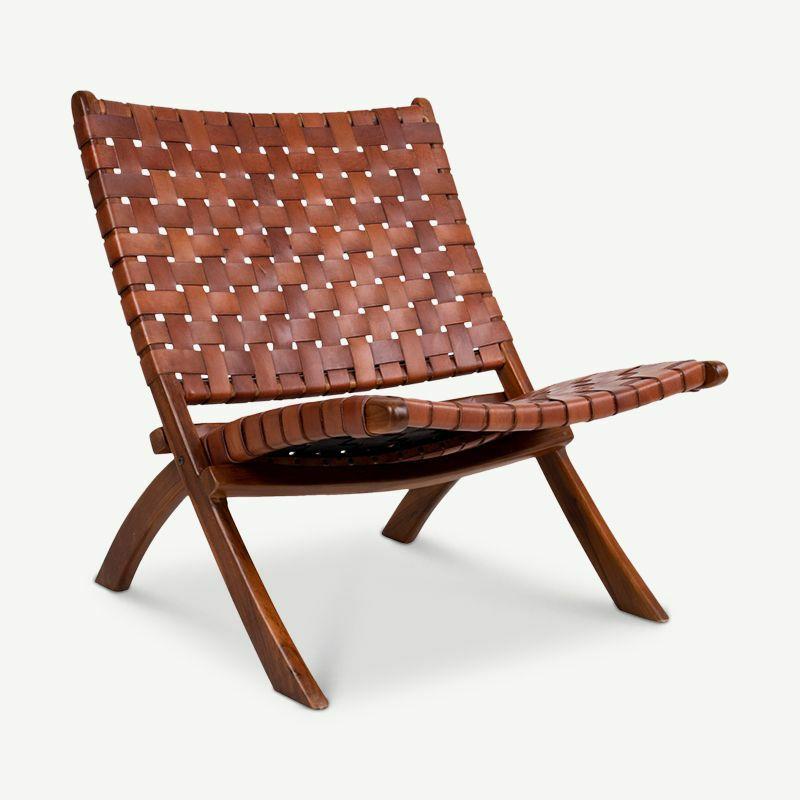 Lounge Chairs |  Dani Lounge Chair, Brown Leather & Teak Armchairs Armchairs