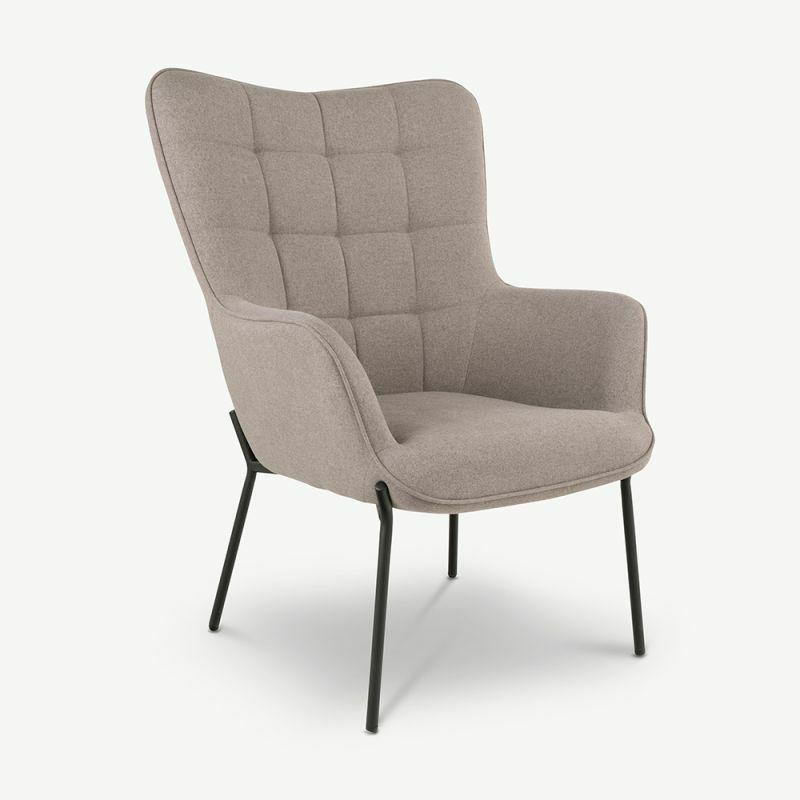 Lounge Chairs |  Dublin Fabric Lounge Chair, Taupe Chairs Lounge Chairs