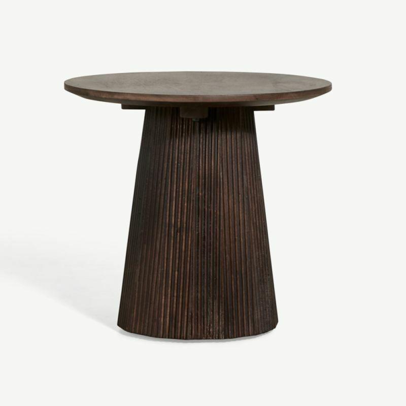 Nest of Tables |  Saulo Round Side Table, Dark Brown, 50 cm Nest of Tables Brown