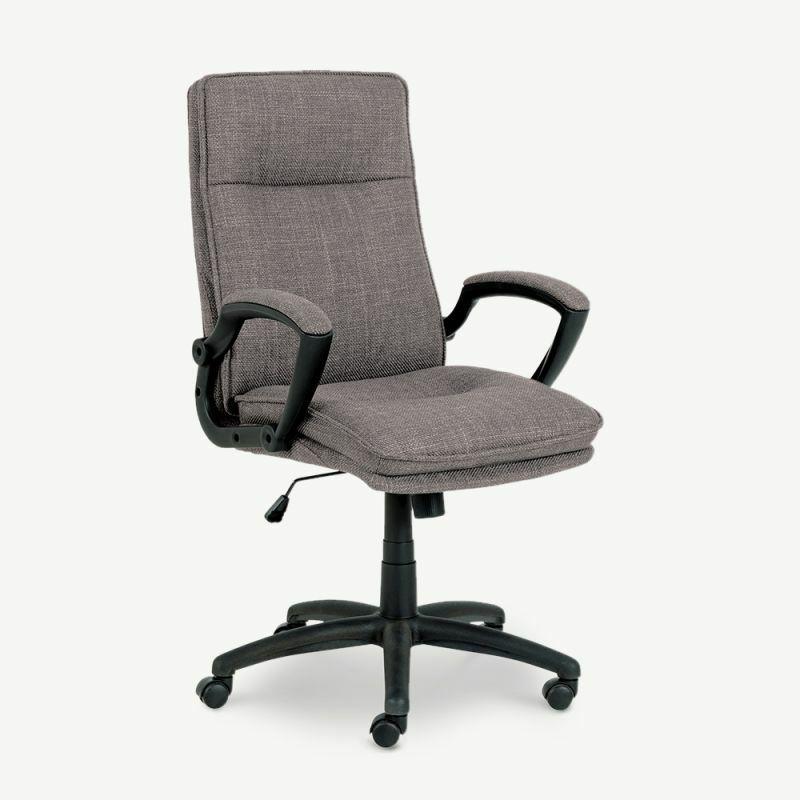 Office Chairs |  Ethan Fabric Office Chair, Light Grey Chairs Brown