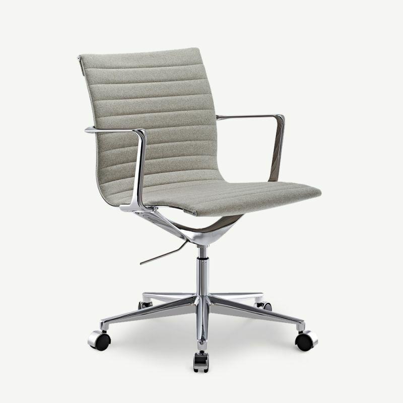 Office Chairs |  Walton Office Chair, Beige Fabric & Chrome Chairs Beige