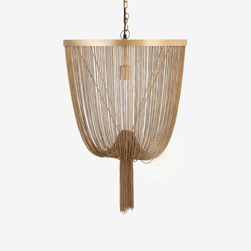 Pendant Lamps |  Artemis Oval Chandelier, Gold Metal, small Lamps Gold