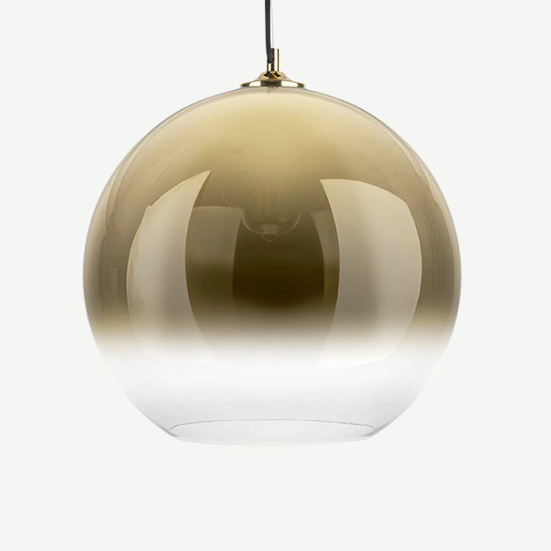 Pendant Lamps |  Bubble Pendant Lamp, Gold Glass Lamps Gold