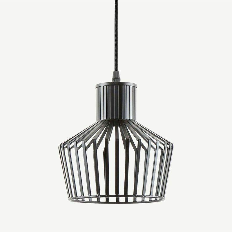 Pendant Lamps |  Lignes Cap Pendant Lamp, Black Iron Lamps Black