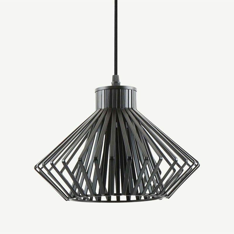 Pendant Lamps |  Lignes Diamond Pendant Lamp, Black Iron Lamps Black