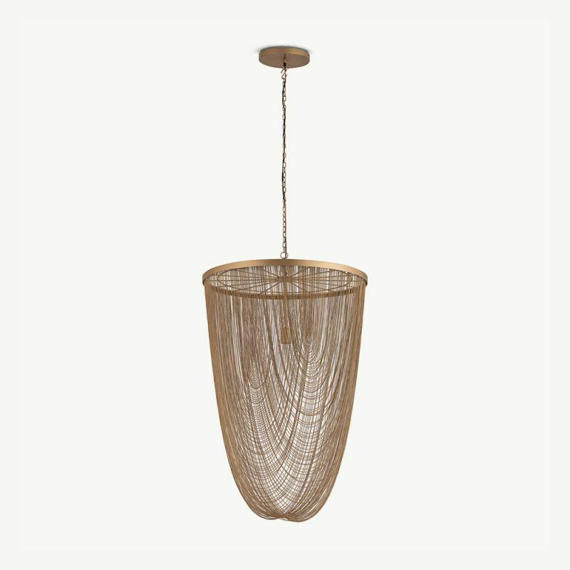 Pendant Lamps |  Zola Round Chandelier, Gold Metal Lamps Gold